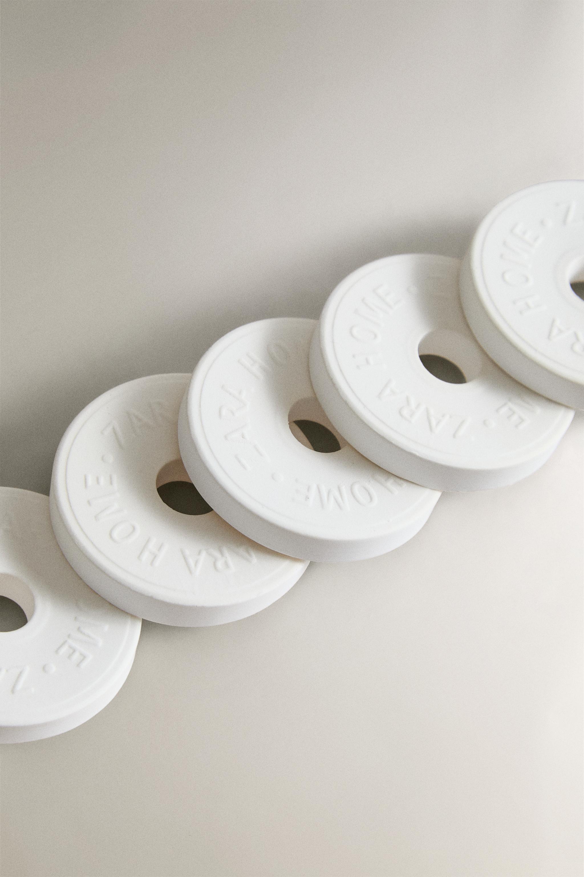 WHITE POWDERY SCENTED CERAMIC PACK (PACK OF 6)